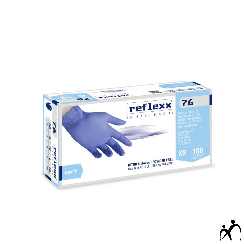 Guanti Monouso In Nitrile Blu Nitrogel, 100 Pezzi, Taglia L, Anallergici, Resistenti A Oli E Solventi, Alte Prestazioni
