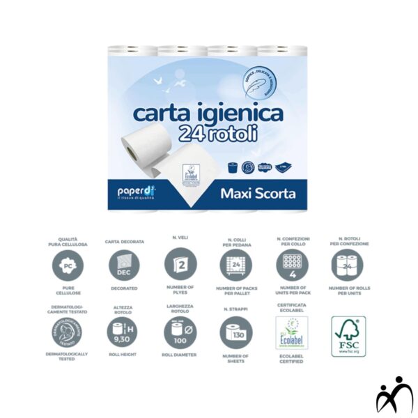 CARTA IGIENICA 24 ROTOLI - immagine 3