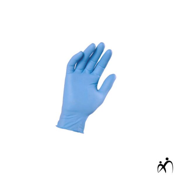 foto guanto in guanti nitrile blu am bologna